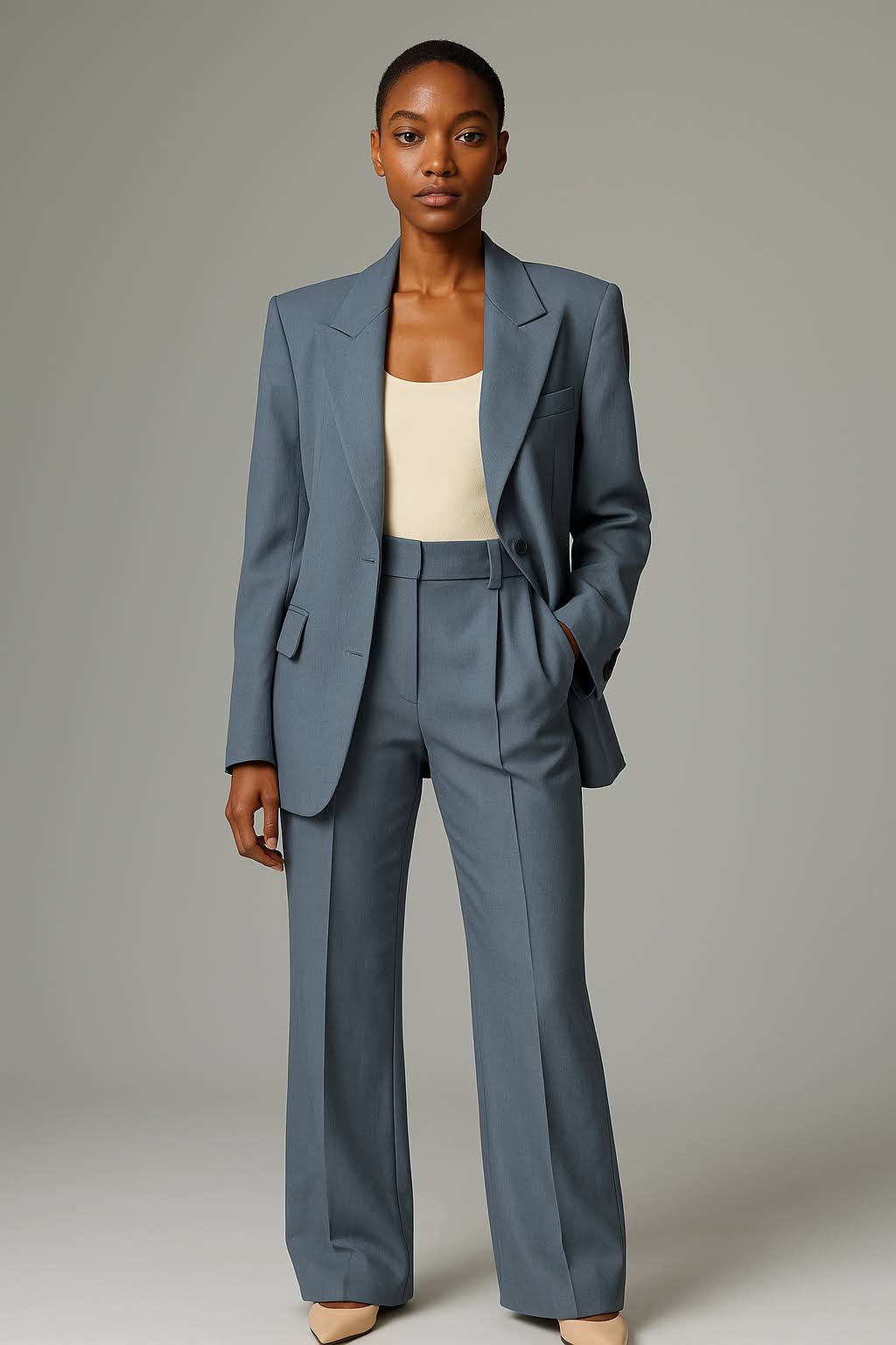Zweiteiliges Damen Anzugset – Blazer & Hose im Business-Look