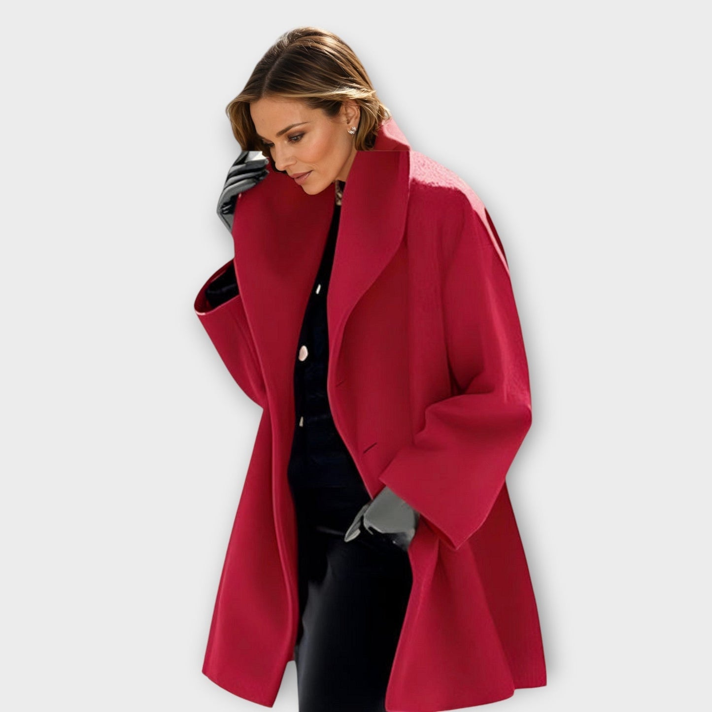 Damen Oversized Wintermantel im modernen Stil