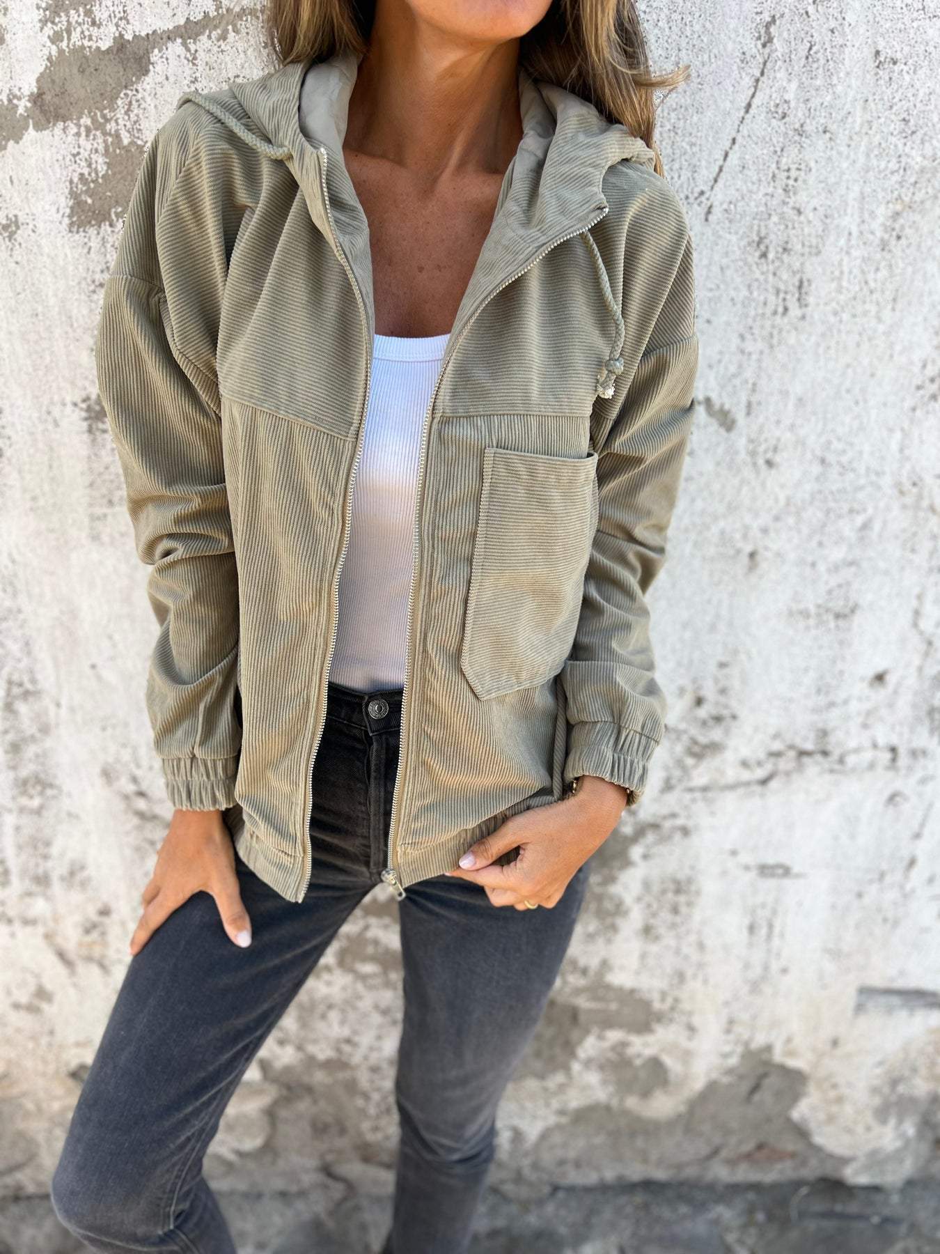 Cordjacke | Leicht und lässig | Ideal für die Übergangszeit