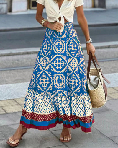 Aldara | Saia Boho de verão elegante para mulheres