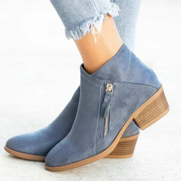 Botas de couro ortopédicas para mulheres