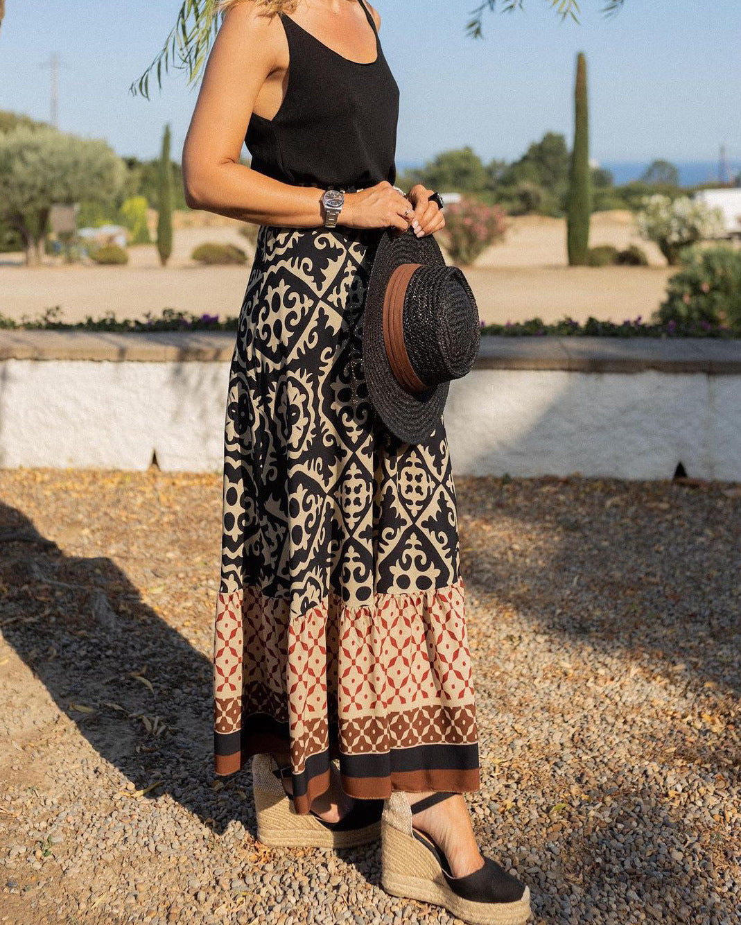 Aldara | Saia Boho de verão elegante para mulheres
