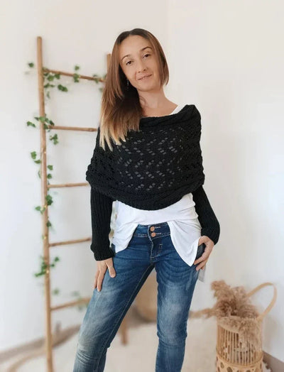 Chal de estilo boêmio aconchegante para mulheres