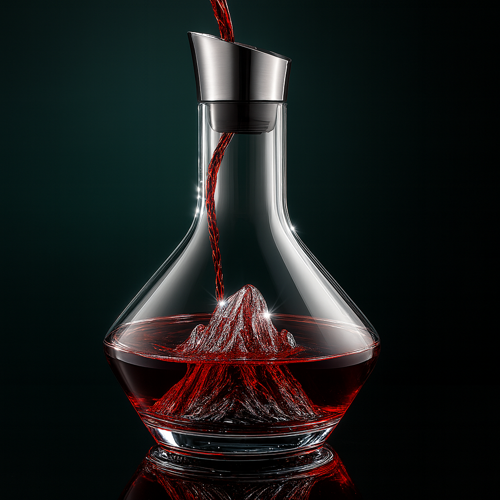 Jarra Aireadora Decantador de Vino de Cristal