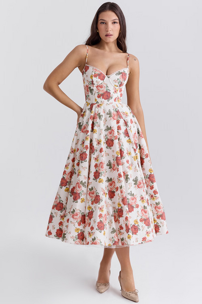 Sophie | Vestido de moldagem de luxo maxi