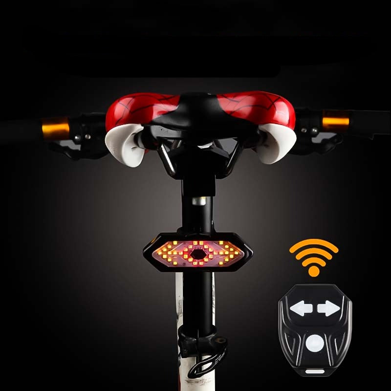 Wireless rear light with flashing