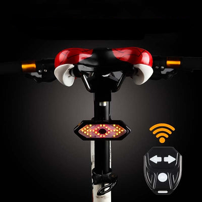 Wireless rear light with flashing