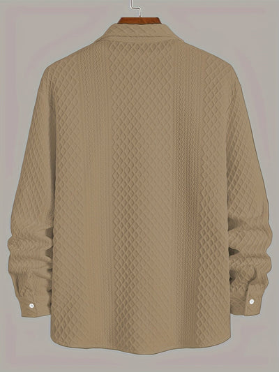 Camisa de homem de malha elástica: conforto moderno com um toque clássico