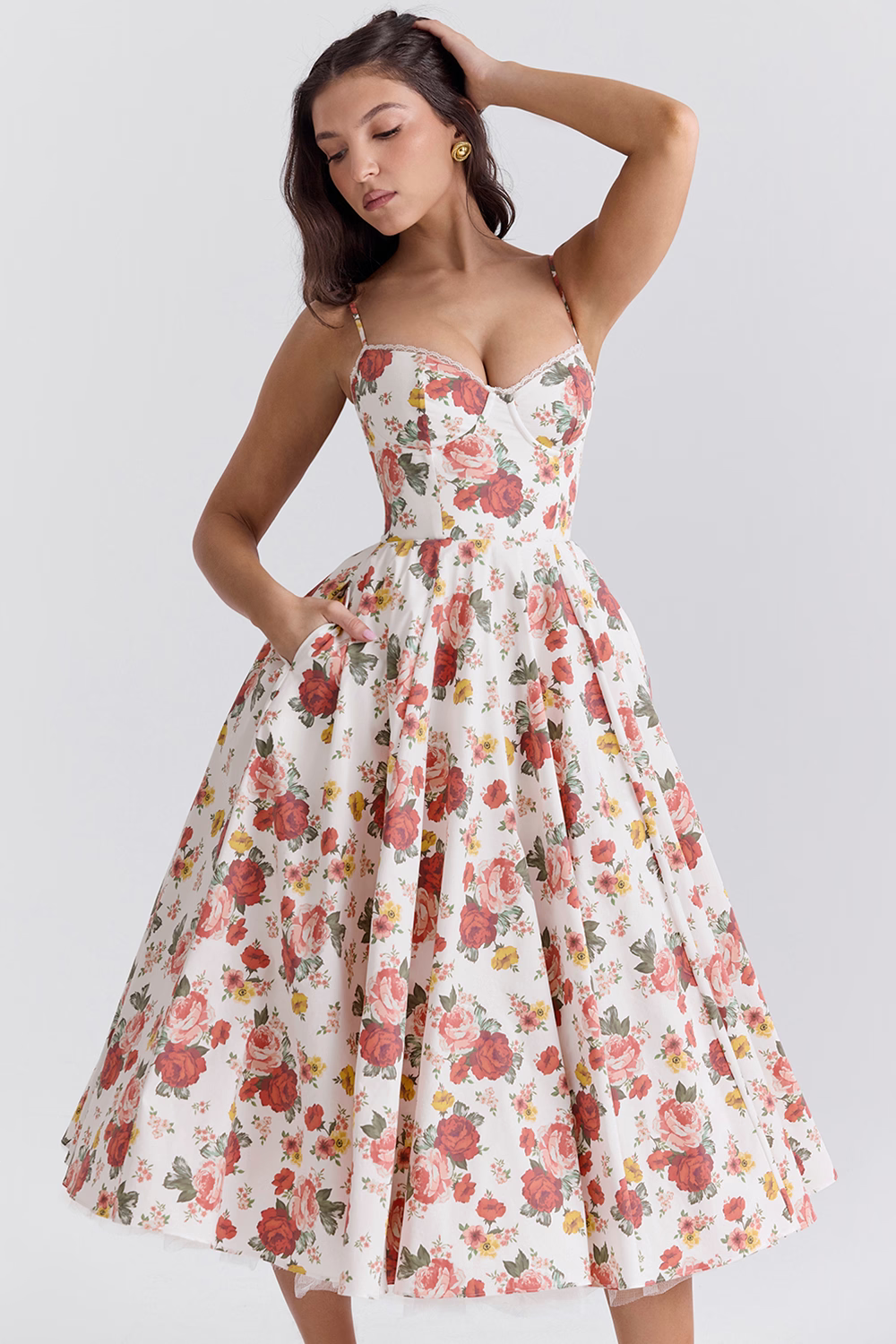 Sophie | Vestido de moldagem de luxo maxi
