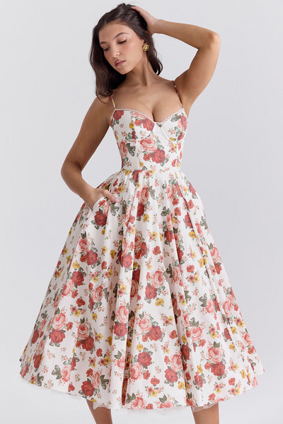 Sophie | Vestido de moldagem de luxo maxi