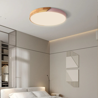 Delos - Lâmpada LED de LED de madeira escandinava