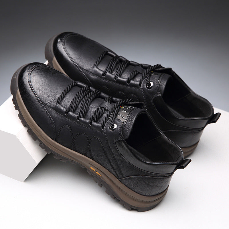 Sapatos ortopédicos de couro para homem