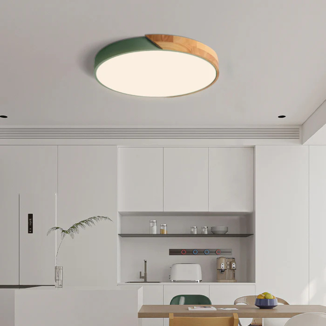 Delos - Lâmpada LED de LED de madeira escandinava