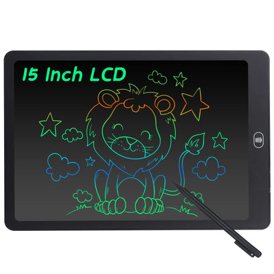 Placa de redação de LCD de 15 polegadas - quadro de desenho eletrônico para crianças e adultos