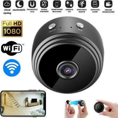 MicroSpy - Mini câmara de segurança HD - 1080P - Sem fios