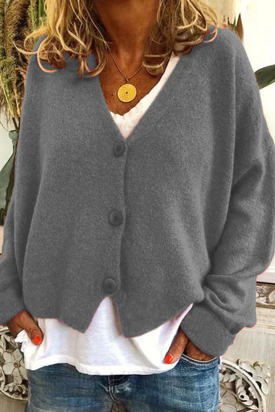 Chaqueta de punto Gezellige Patchwork Gebreide para mujer