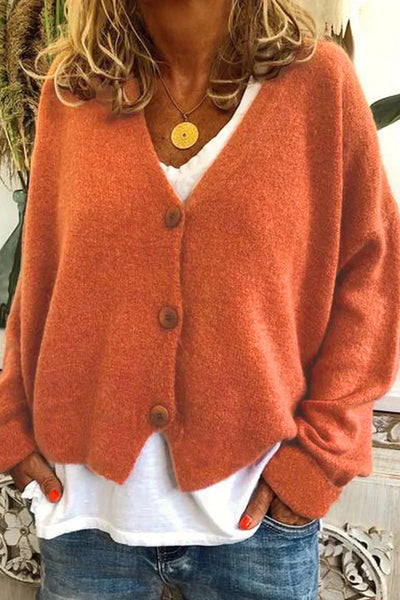 Chaqueta de punto Gezellige Patchwork Gebreide para mujer