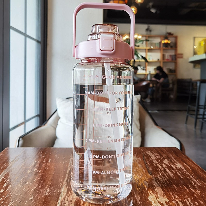 Motivational water bottle | 2l respectful of the environment
