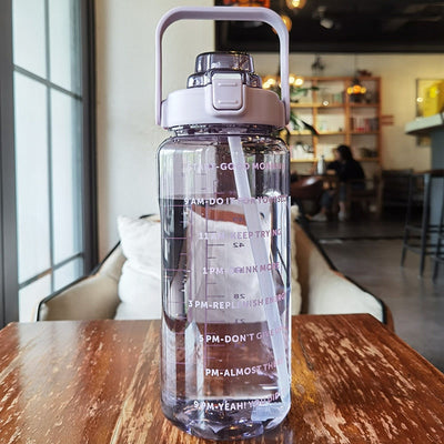 Motivational water bottle | 2l respectful of the environment