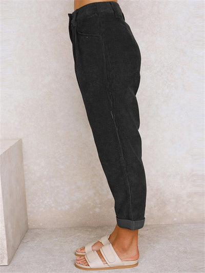 Pantalones casual de talle alto para mujer