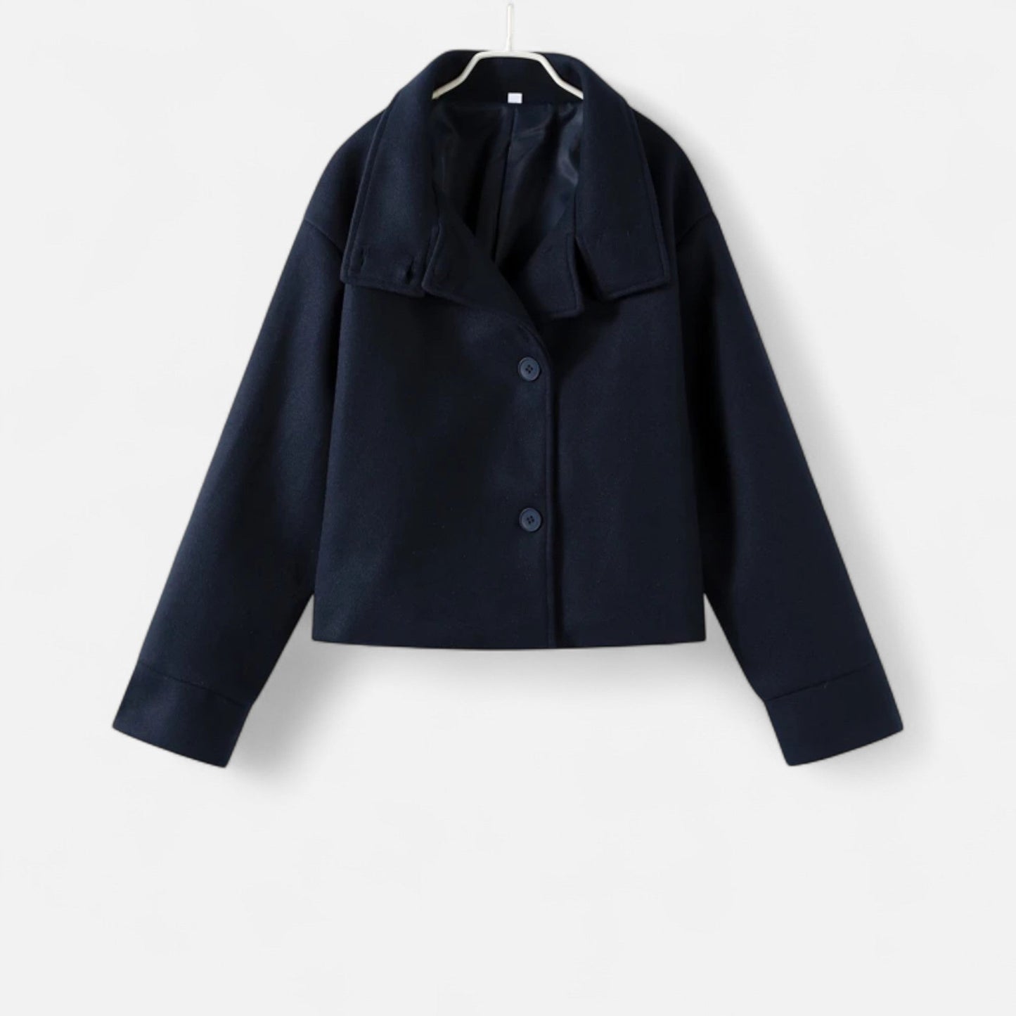 Damen Kurzmantel Hoher Kragen Chic