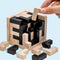 54 piezas de un complicado puzzle de madera