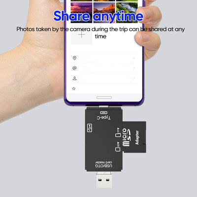 Snapbit | Leitor de cartões multifuncionais - transferência rápida de dados para telefones celulares e laptops