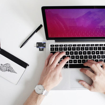 Snapbit | Leitor de cartões multifuncionais - transferência rápida de dados para telefones celulares e laptops