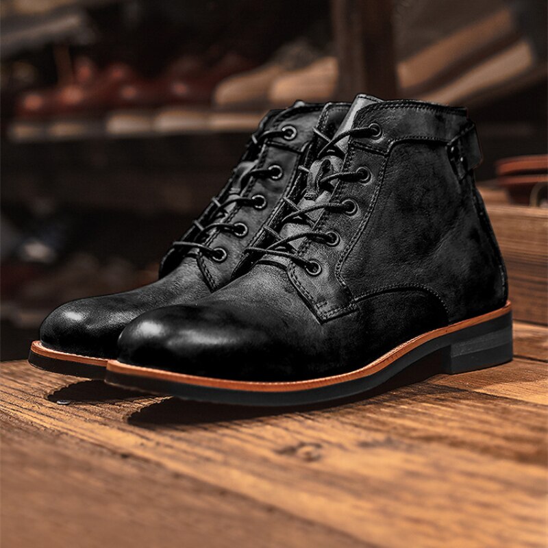 Botas de couro ortopédico para homens - Clyde