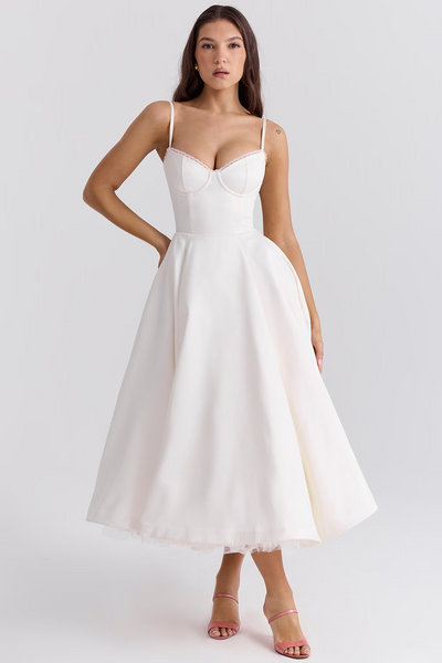 Sophie | Vestido de moldagem de luxo maxi