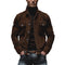 Chaqueta vintage con bolsillos en el pecho para hombre