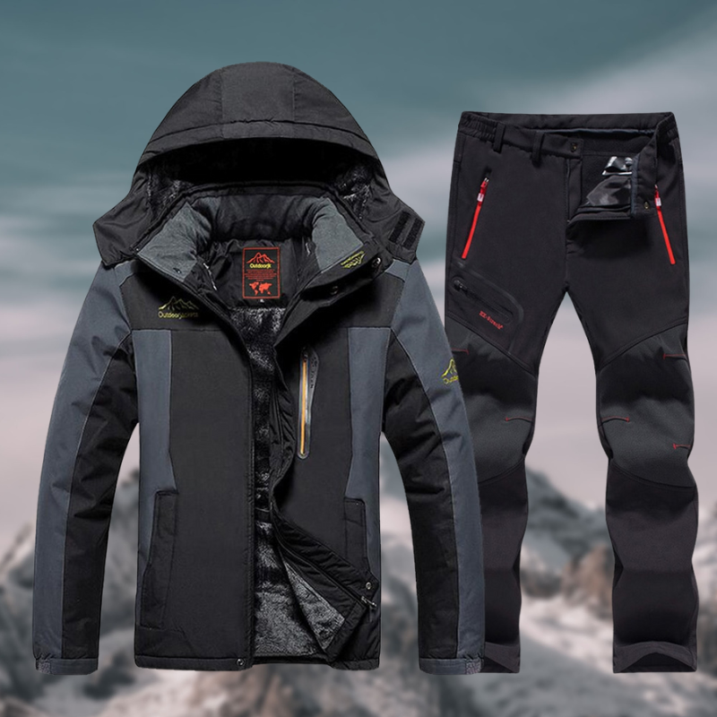 Conjunto ao ar livre para resistência à prova d'água e de inverno - jaqueta e calça