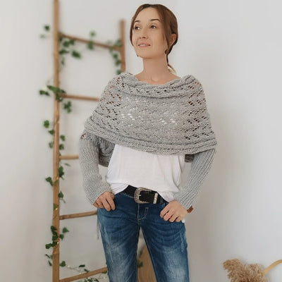 Chal de estilo boêmio aconchegante para mulheres