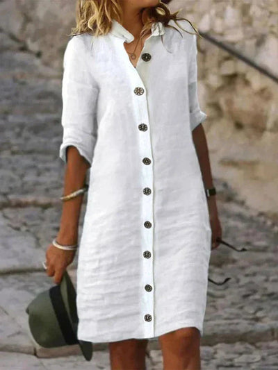 Lou - vestido de algodão elegante