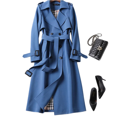 Elegante Gabardina para Senhora: Atemporal, Luz e Estilo