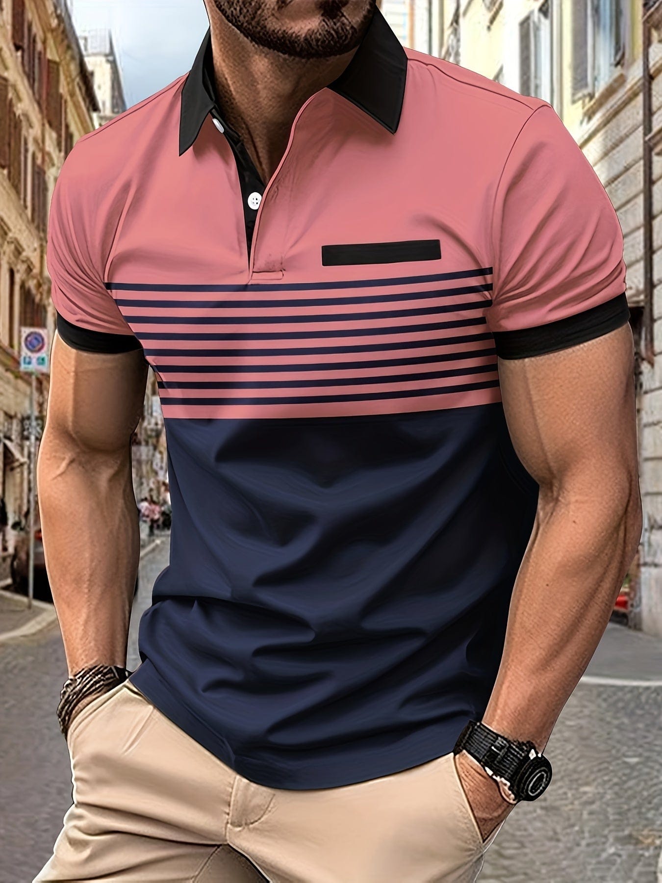 Polo de verão de Rayas para homens | Louis