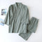 Set di pigiama kimono giapponese tradizionale da uomo