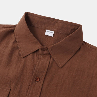 Camisas de linho de mangá curtas camisas masculinas