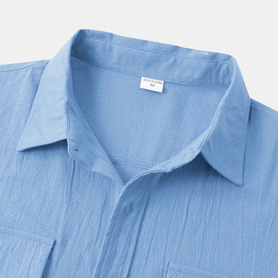 Camisas de linho de mangá curtas camisas masculinas
