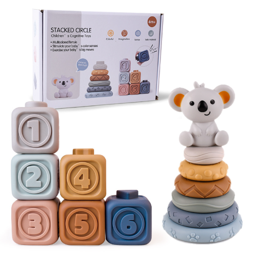 Sensorystack | Brinquedo empilhável respeitoso de dentes