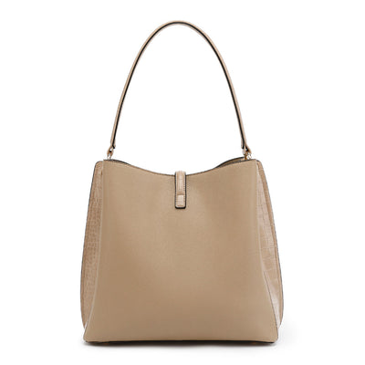 Mulher - Bolsa de Hobo - Inserções de Crocodilo - Estilo Chic
