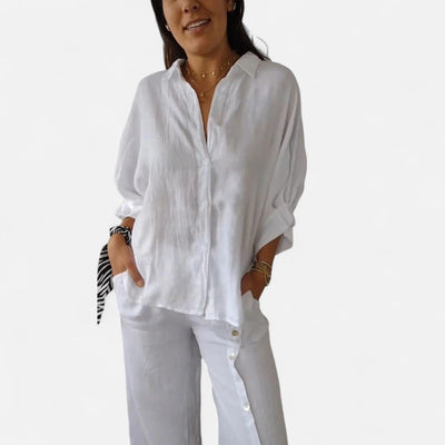 Monarquia antiga | Camisa de verão feminina - Gracia sem esforço, elegância respirável
