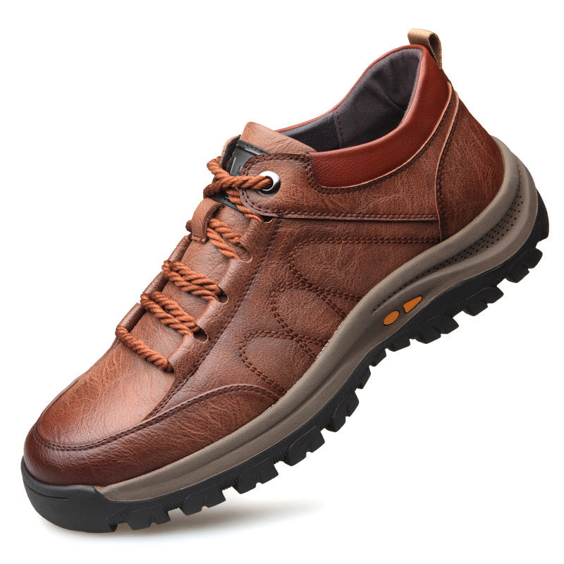 Sapatos ortopédicos de couro para homem