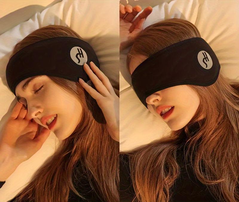 Máscara para dormir de algodão com plugues à prova de som e conjunto de plugues de ouvido