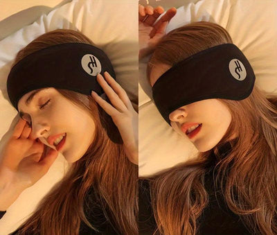 Máscara para dormir de algodão com plugues à prova de som e conjunto de plugues de ouvido
