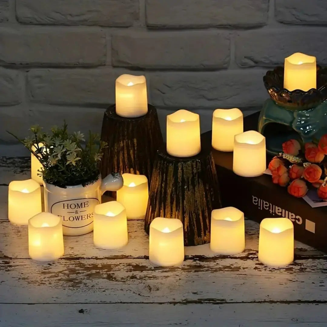 Vela de chá LED sem chama – Vela de desejo criativa