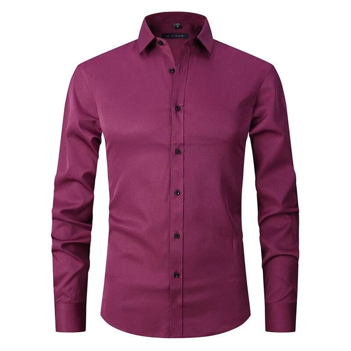 Lucas - camisa elástica resistente a rugas