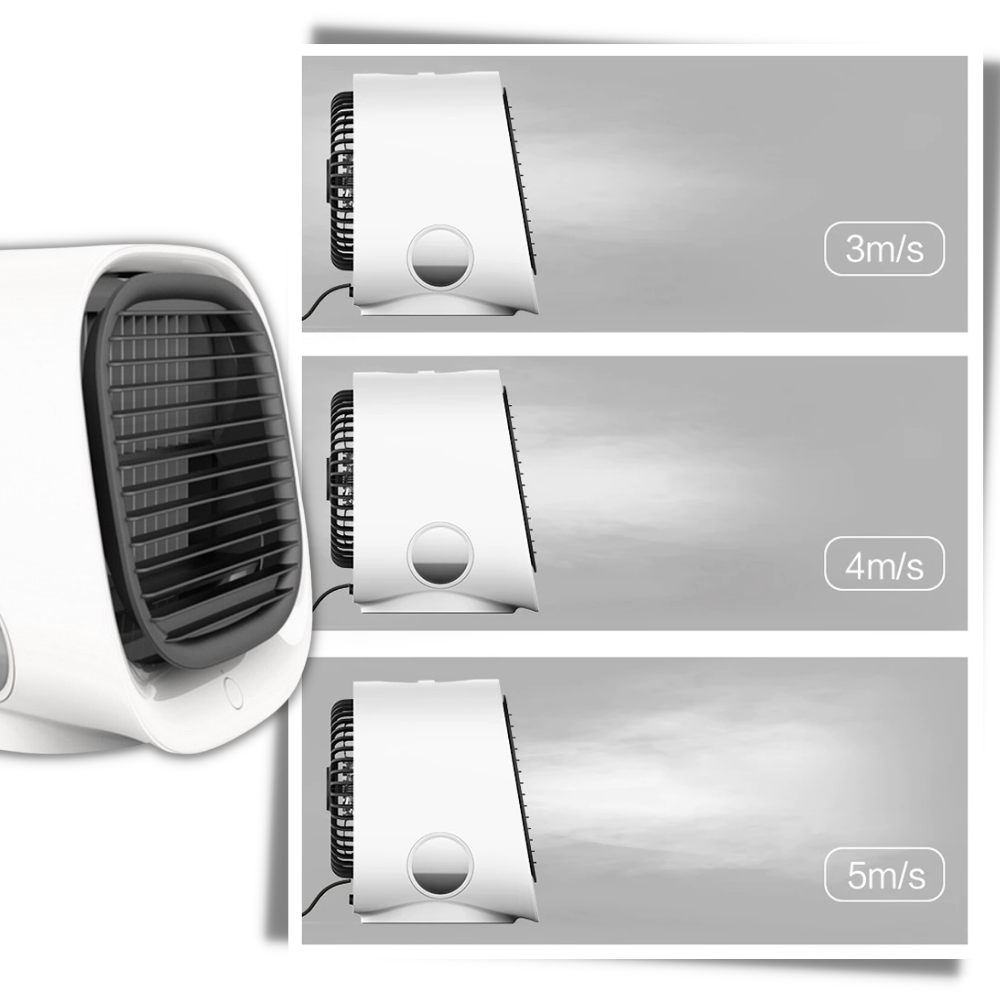 Mini USB Air Cooler - Fan pessoal compacto