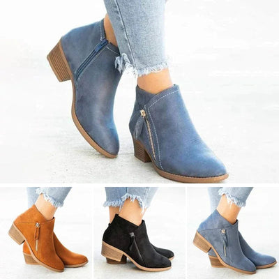 Botas de couro ortopédicas para mulheres