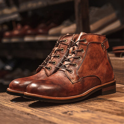 Botas de couro ortopédico para homens - Clyde